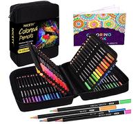 NICETY 76 Lápices Para Colorear Estuche - Lápices de Colores Para Adultos Artista Niños, Lápices Profesionales Perfectos Para Dibujar Dibujo Colorear, En Estuche Con Cremallera