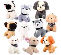 NiceUp 10pcs 4.5in Puppy Dogs Animales de peluche a granel pequeo Lindo animal de patas pequeas Pupa suave juguetes de felpa mueca para favores de
