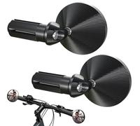 NICEWAT 2 espejos retrovisores para manillar de bicicleta, HD, giratorio 360°, espejo retrovisor de larga duración, espejo retrovisor para manillar de bicicleta de 17 a 19 mm