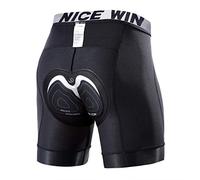 NICEWIN Ropa Interior de Ciclismo para Hombre Pantalones Cortos de compresión Acolchados en 3D MTB Bicicleta Bicicleta Motocicleta
