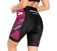 NICEWIN Shorts Biker para Mujer Mallas Acolchadas para Ciclismo Leggings Cortos para Montar en Cintura Alta