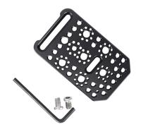 NICEYRIG Cámara de placa de queso, placa de queso multifuncional compatible con Sony FX3/FX30/BMPCC 6K Pro con agujeros de localización de 1/4 y 3/8, placa de queso de extensión multiusos para cámara,