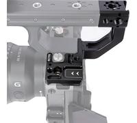 NICEYRIG FX3/X30 Kit de extensión de mango, agarre de soporte de extensión para Sony FX3/FX30 XLR mango con montaje de zapata fría de 1/10.2 cm-20 agujeros de rosca y puntos de montaje de localización