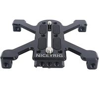 NICEYRIG Placa de liberación rápida para cámara con Adaptador de Tornillo de 1/4 a 3/8 Pulgadas Compatible con Arca-Swiss estándar aplicable para cámaras réflex Digitales Grandes y sin Espejo- 520