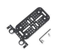NICEYRIG Placa de Montaje de Queso con Abrazadera de Varilla de 15 mm, Placa Superior de la cámara para DSLR Rig System Caja convertidor de batería