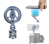 NICEYRIG Soporte magnético para trípode para teléfono, soporte de aluminio para cámara de teléfono con tornillo de 1/4 pulgadas, soporte de zapata de clod, abrazadera Nato compatible con iPhone 16/15