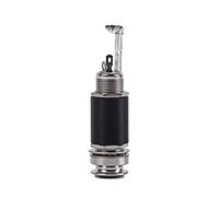 Nicfaky 1/4 pulgadas 6.35mm guitarra eléctrica acústica salida correa botón extremo enchufe enchufe cilindro estéreo