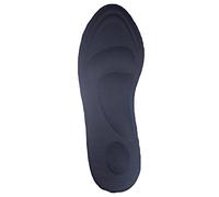 Nicfaky 1 par de plantillas cómodas para masaje de tacón alto, plantillas ortopédicas, para fascitis plantar, color negro