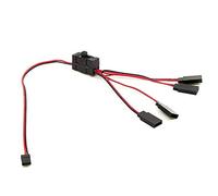 Nicfaky 1 unids RC Servo Extensión 1 a 4 Y Cable LED Interruptor de Control de Luz para JR Futaba Modelo RC
