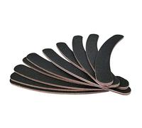 Nicfaky 10 Double Sided 100/180 Grit/Banana curvado archivo de unas Emery Junta
