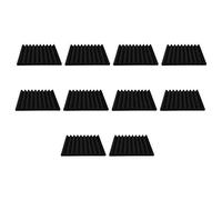 Nicfaky 10 piezas de espuma acústica insonorizante espuma absorbente de sonido para estudio de en casa, cuña de espuma de sonido