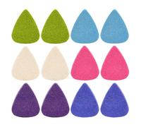 Nicfaky 12 piezas de fieltro suave Mediador de plectrum de fieltro Ukelele Picks Púas Economy 3 mm de espesor