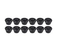 Nicfaky 12 piezas Metales 4mm Tuercas de Bloqueo de Rueda para 1/10 RC Coche en TRX4 TRX6 SCX10 90046 AXI03007 Redcat, Negro