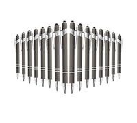 Nicfaky 16 bolígrafos con punta de lápiz capacitivo, bolígrafo de contacto suave de goma, bolígrafo de metal de para tabletas C