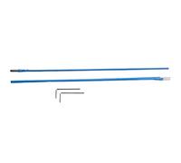 Nicfaky 2 piezas de 46 cm de vías de barra de acción, barra de armadura de guitarra de acero azul piezas accesorios
