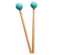 Nicfaky 2 Piezas de Cabeza de Goma Suave Palos de Manejar de Campana Mazos para Glockenspiel XilóFono Campana Piezas de Instrumentos Musicales Verde