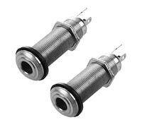 Nicfaky 2 soportes cilíndricos cromados de 1/4 pulgadas para guitarra eléctrica