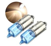 Nicfaky 2 x H6W BAX9S 6W xenón marcador lateral coche lámpara de estacionamiento 12V 5000K