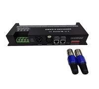 Nicfaky 30 Canales RGB DMX512 Descodificador LED Tira Controlador 60A Dimmer PWM Controlador Entrada DC9-24V 30CH Descodificador Control de Luz