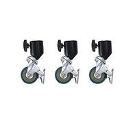 Nicfaky 3PCS 22Mm Photo Studio Rueda Giratoria Universal TríPode Polea de Servicio Pesado para Soportes Ligeros/Pluma de Estudio