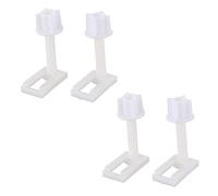 Nicfaky 4 tornillos de plástico para inodoro para montaje en bisagras de asiento de inodoro, herramientas de reparación, tipo y tamaño: 5 4,4 x 2,4 cm