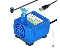 Nicfaky Bomba de fuente de agua para gatos, bomba de repuesto para fuente de agua para mascotas, motor DC160 para redonda, fuente de con tapa de