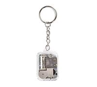 Nicfaky - Caja de música de plata de bricolaje, juego de 18 tonos cajas de música mecánica de metal para niños, regalos de Navidad, reloj con tornillo decantador