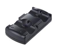 Nicfaky Cargador 2en1 USB Charge Double Deck para Controlador inalambrico de PS3 Dual Shock Mover