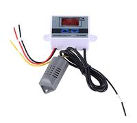 Nicfaky Controlador de humedad digital Higrómetro Interruptor de control de humedad 0 ~ 99% higrostato con sensor de humedad AC220V