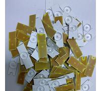 Nicfaky Cuentas de lámpara SMD de 3 V con filtro de lente óptica para reparación de TV LED de 32 a 65 pulgadas (100 piezas de 3 V)