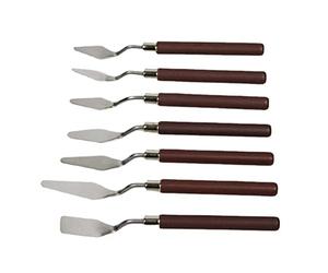 Nicfaky de 7 Cuchillos para Pintura Al óLeo para Pintura Al óLeo Cuchillo de para Pintura Al óLeo Herramientas de Pintura AcríLica para Mezclar Colores