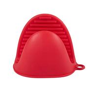 Nicfaky Guantes de silicona Horno con aislamiento térmico Guantes de dedo Cocinar Microondas antideslizante Agarrador Pot Holder (rojo)