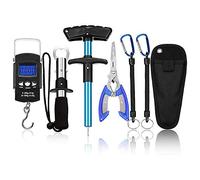 Nicfaky Herramientas de Eliminación de Anzuelo, Escala de Pescado Digital Portátil de la Pinza de Pescado de la Pinza de Pescado Kit Combinado de Pesca Accesorios de Material de Pesca