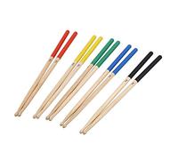 Nicfaky Juego de 5 pares de de arce 7A para niños, apto para todos los juegos de batería, accesorios de tambor, multicolor