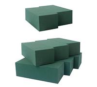 Nicfaky - Lote de 8 bloques de espuma floral para flores frescas y artificiales, bloques de espuma floral seca y húmeda para boda, cumpleaños, decoración de