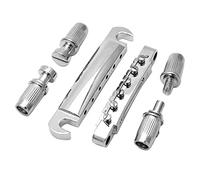 Nicfaky Puente de guitarra eléctrica y conjunto de cordal de piezas de repuesto de guitarra eléctrica puente de cordal para guitarra A