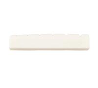 Nicfaky Puente para guitarra de hueso marfil hueso tuerca silla de montar acústica puente