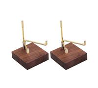 Nicfaky Soporte De Exhibición Tridente de Presentor de Nogal de 2 Piezas para Geodos de Coral Fósil Mineral Pequeños Objetos