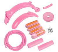Nicfaky Tubo de patinete eléctrico anticolisión para manillar Pro 2 piezas de scooter, color rosa