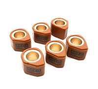 Nicfaky Variador de Rendimiento KOSO, Rodillos de Peso, Deslizadores poligonales de 18X14mm for Scooter GY6 de 150cc, 12/13/14/15/16/17/18 Gramos Integral (Color : 12 gram)