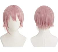 NICHANGHUA 35 cm / 13,78 Pulgadas Corto Recto Rosa Claro Anime Cosplay Peluca Nakano Ichika for The Quintessential Quintillizos Mujeres Niñas Fiesta Pelucas con Gorra Gratis (Nakano Ichika)