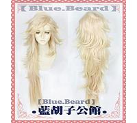 NICHANGHUA Anime Slayer: Kimetsu no Yaiba Douma Cosplay Wig Rubio Rubio Rubio Cabello sintético Resistente a la Peluca + Peluca Cap