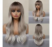NICHANGHUA Cosplay Haar Ersatz Perücken Vorne Synthetische Lockige Spitze für Frauen Natürliches Aussehen Frauen Kostüm (Color: LC049-1)