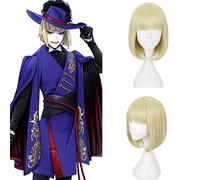NICHANGHUA Cosplay Perücken für Damen Kostüm Halloween Party Perücke Kurz Schnitt Rot mit Pony Dummes Haar (Color: caza de raíces)