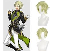 NICHANGHUA Cosplay Perücken für Damen, Sterne-Set, Halloween-Kostüm, kurze synthetische Perücken mit Pony, Hime-Schnitt, Mittelteil (Color: Tomoe Hiyori)