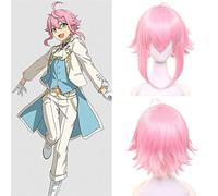 NICHANGHUA Cosplay Perücken für Damen, Sterne-Set, Halloween-Kostüm, kurze synthetische Perücken mit Pony, Hime-Schnitt, Mittelteil (Color: Tori Himemiya)