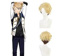 NICHANGHUA Cosplay Perücken für Damen, Sterne-Set, Halloween-Kostüm, kurze synthetische Perücken mit Pony, Hime-Schnitt, Mittelteil (Color: Narukami Arashi)