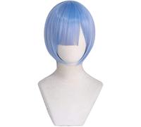 NICHANGHUA Re: Vida en un Mundo Diferente del Cero Cosplay ram/Rem Wig for Mujeres Cosplay de Anime (Color : Rem)