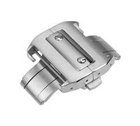 NICHANGHUA Reloj de Acero Inoxidable Cinturón de Hebilla Plegable Hebilla de Mariposa Correa de Reloj 18 21 mm Compatible for Cartier Compatible for Santos 100 (Color : 22mm)