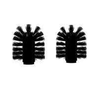 Nichba Cabezal de cepillo de WC Nichba Black. 2-pack